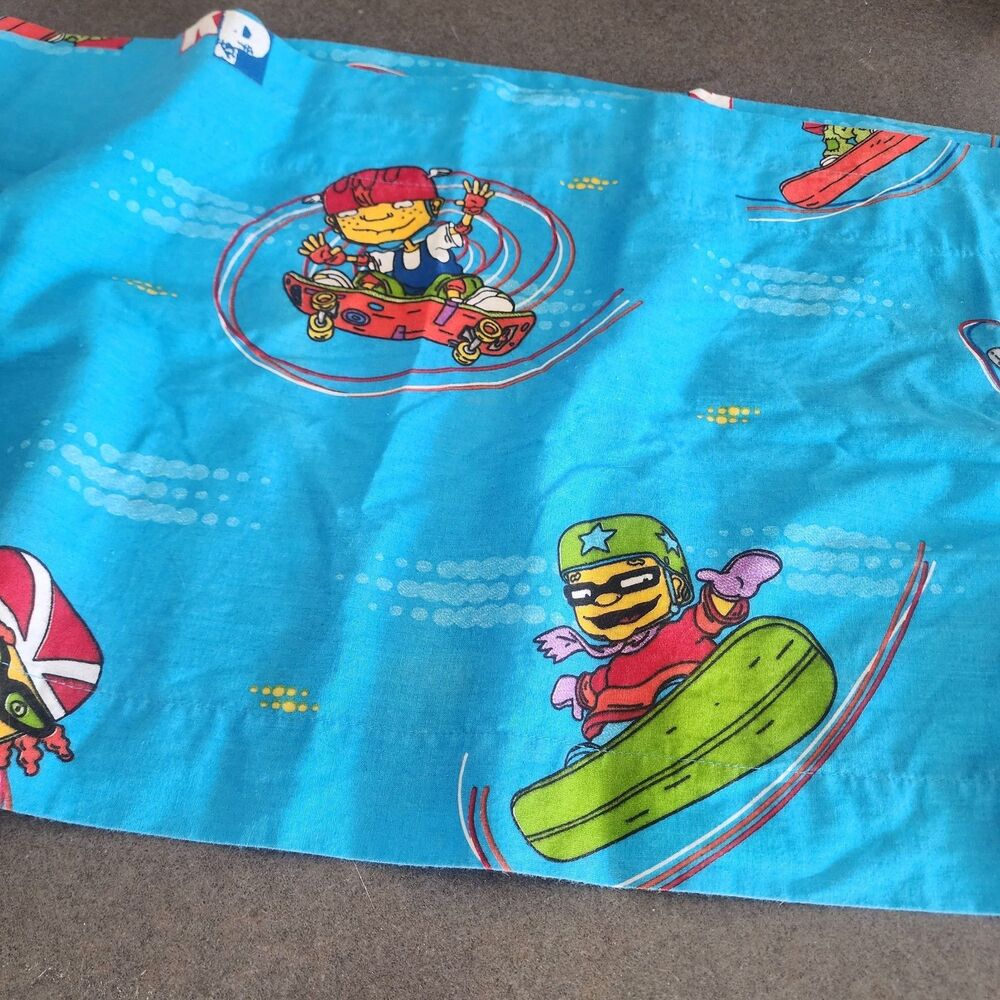 Vintage 2000 Nickelodeon Rocket Power Window Curtain Valance Franco Kids Decor